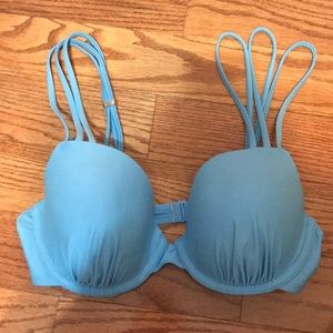 Light blue bikini top